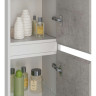 Пенал LEMARK COMBI 35 см подвесной/напольный, 2-х дверный, открывание лево/право, цвет Бетон/Белый глянец LM03C35P-Beton