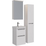 Шкаф зеркальный LEMARK ZENON 45х80 см 1 дверный, петли слева, с козырьком-подсветкой, с розеткой, белый глянец LM45ZS-Z